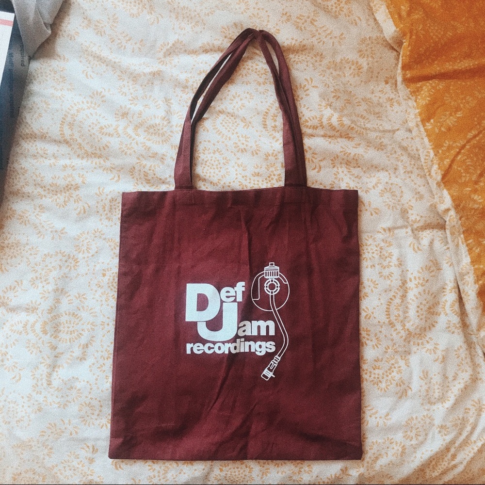 DEF JAM RECORD LABEL TOTE BAG OFFICIAL MERCHANDISE
